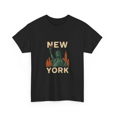 Statue of Liberty New York T-Shirt | Vintage City Skyline Tee, Quality Cotton