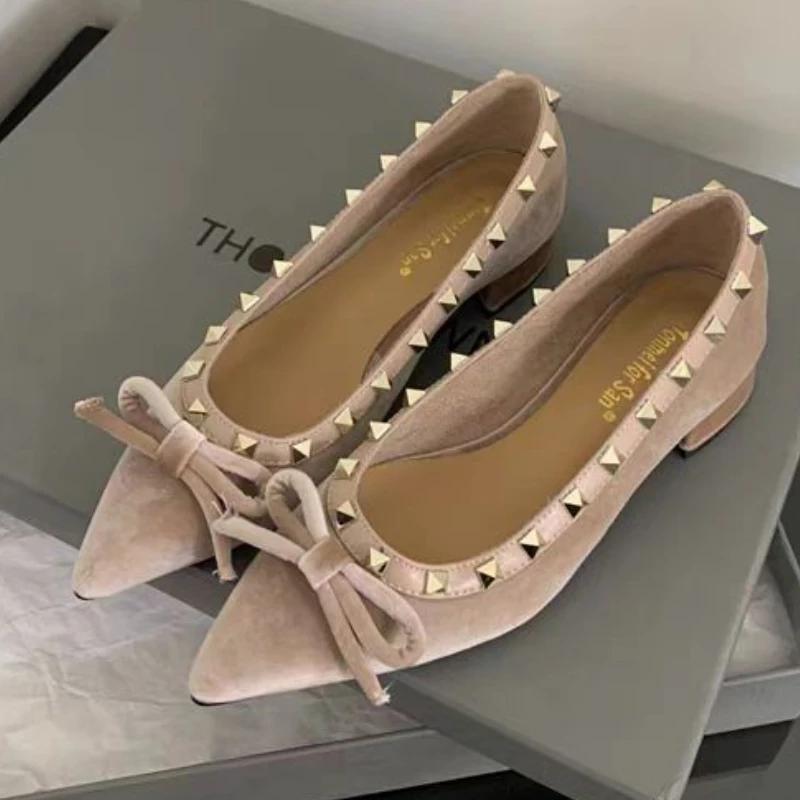 Fashion 2025 Women Ballet Flats Shoes Spring Summer New Casual Walking Loafers Pointed Toe Women Designer Lightweight Slip on Sneakers