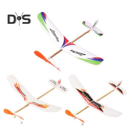 

Модель самолета с резиновым приводом для детей, обучающая метательная модель самолета для малышей, мальчиков и девочек, летающая игрушка для улицы Random Style