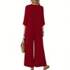 Women's Summer Fashion Casual Top And Pants Set