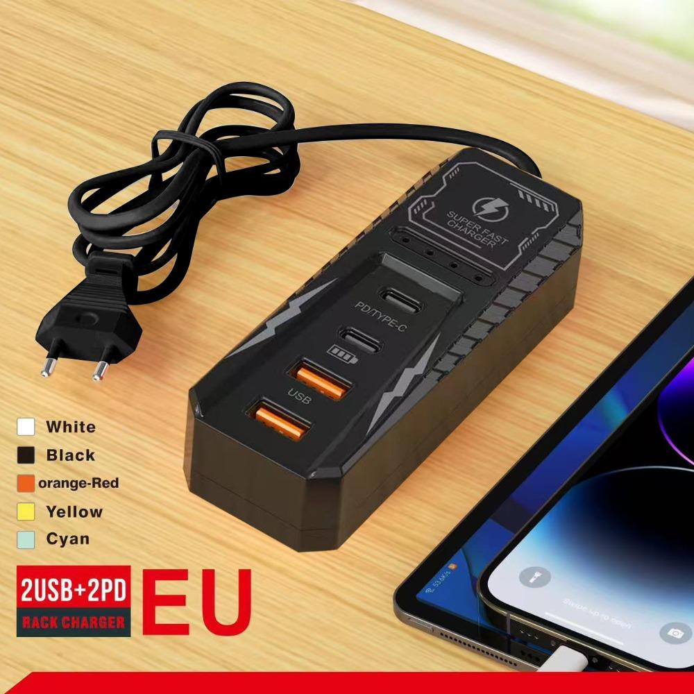 4 Ports USB Charger Socket Multi Ports Wall Charger New Phone Power Strip