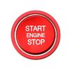 R-Line RS Style Red Aluminum Keyless Engine Push Start Button w/Ring Trim For VW