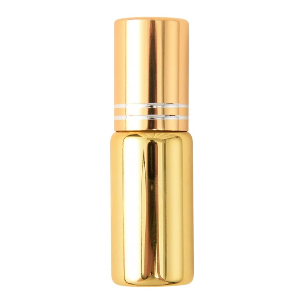 

Бутылочки с цветными роликовыми шариками для дозирования, многоразовые, пустые, для эфирных масел золотой