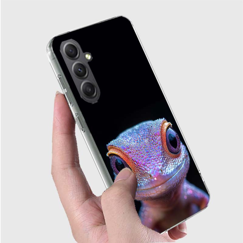 Lizards and Geckos Have Big Eyes Phone Case for Samsung Galaxy A54 A14 A24 A34 A17 A37 A57 A55 A35 A25 A15 A16 A26 A36 A56 A13 A