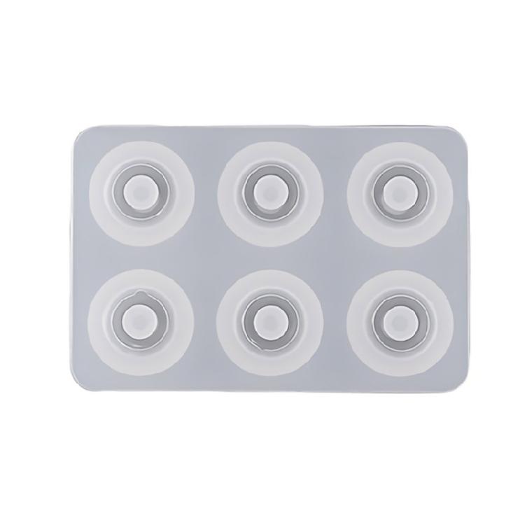 Resin Beads Molds with Hole Silicone Resin Epoxy Molds for Cabochon Gemstone