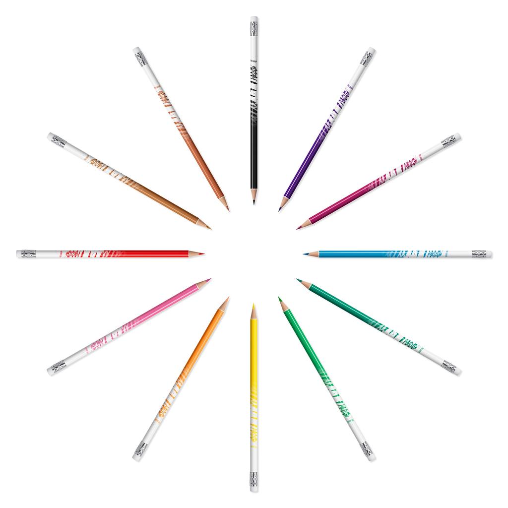 Buntstifte Bic Evolut. Illusion Wischbar 12Farben 0894