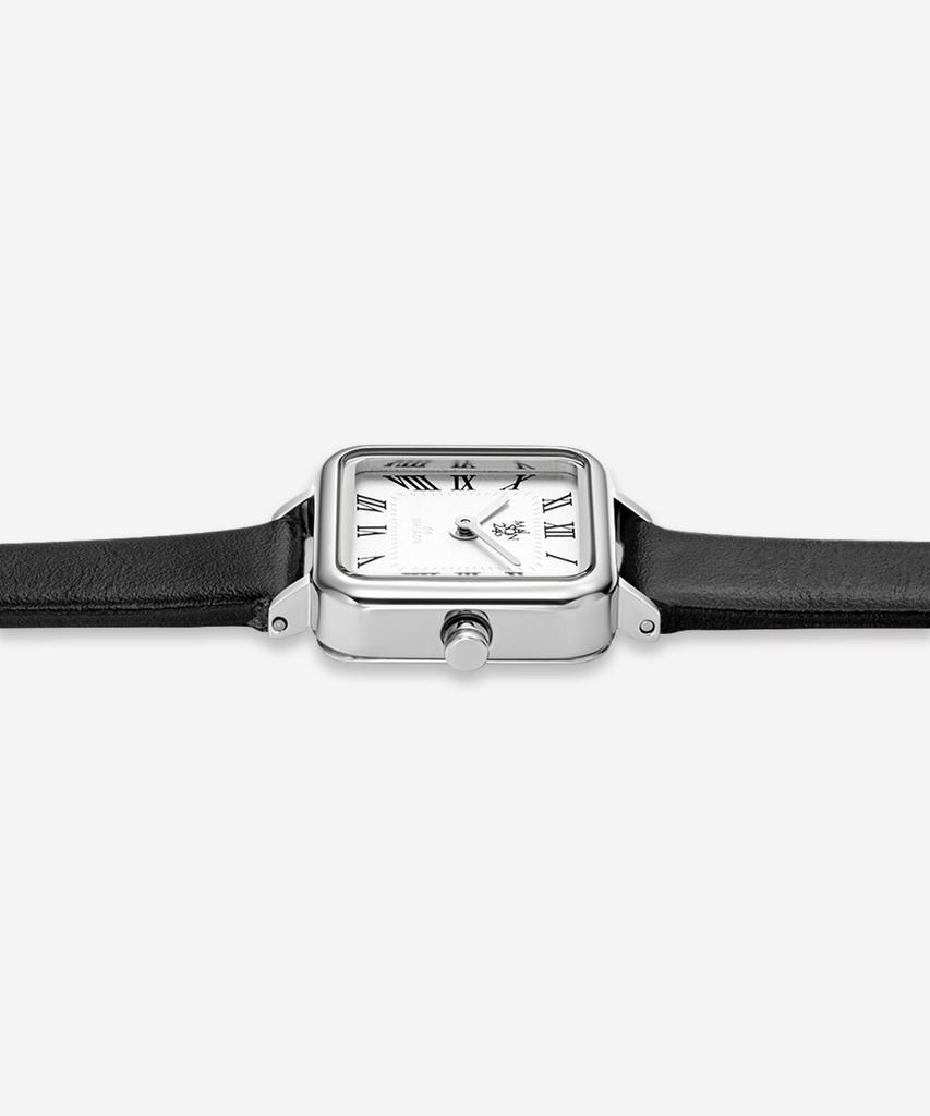 Mejong246 Women'S Leather Watch Ms246-10 Wh/Bk