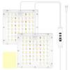 LED Grow Panel Light Ultra-thin Full Spectrum Hydroponic Indoor Plant Lamp with Timer 3‑Color Dimming Waterproof Home Garden
