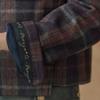 Maxza Multi Check Wool Blend Crop Jacket  Wine  Cd02qj300on