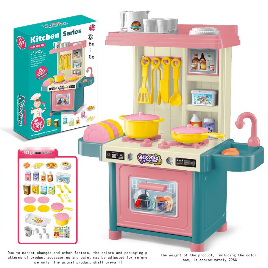 Kid's Play Kitchen Set Cooking Toy for Boys and Girls