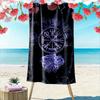 Mystische Wurzeln und Runen Aufdruck Strandtuch, schnell trocknend, geeignet für Reisen, Outdoor-Sport, Joggen, den Strand und Schwimmen, Geschenk