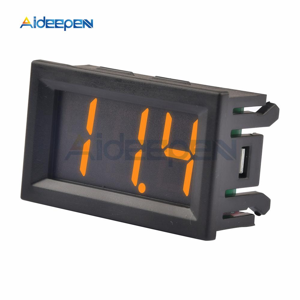 0.56 Digital Voltage Meter LED Mini Display Module DC 0-100V Voltmeter Voltage Tester Panel Meter Gauge for Motorcycle Car