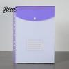 Department File Folder 3Pcs 11 Hole A4 with Snap Button Colorful Document Organizer