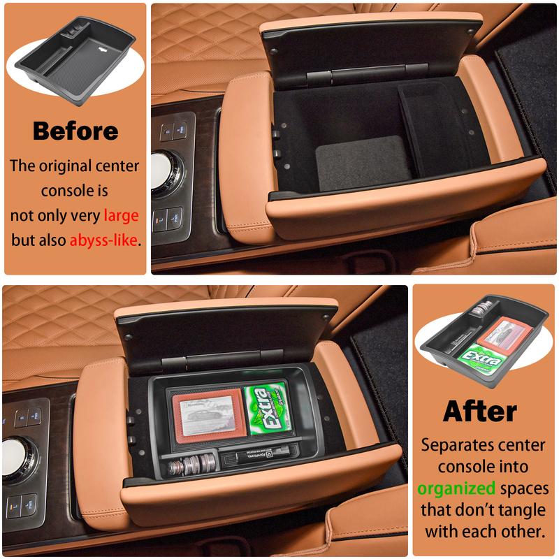 Car Central Armrest Storage Box For Hyundai Genesis GV80    Center Console Organizer Containers Car Accessories