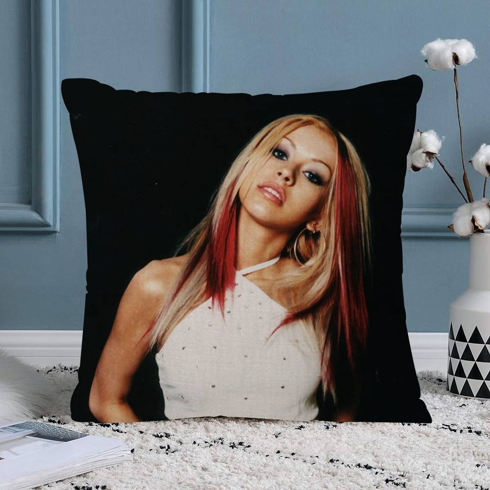 

Christina Aguilera Singer Cushion Cover x Polyester Sofa Cushions Decorative Throw Pillows Home Decoration Pillowcover 30x30 cm