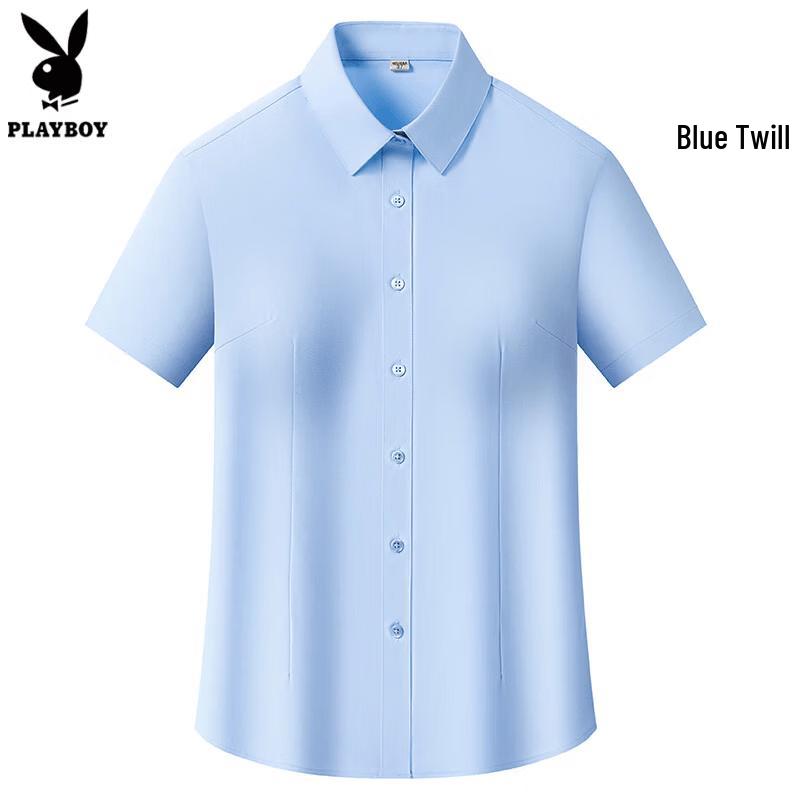 PLAYBOY Women s Short Sleeve Professional Blouse 43