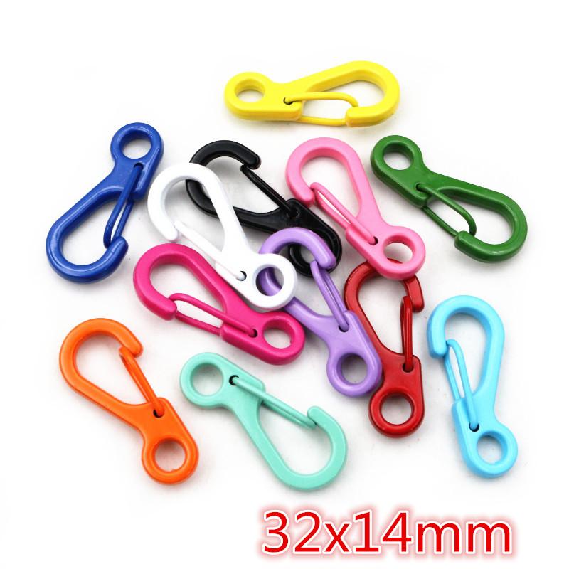20pcs Random Colors Mix Lobster Clasp Hooks DIY Jewelry Making Accessories for Necklace Bracelet Chain Findings