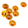Gold Aluminum Skate Bushings Eight Piece Inline Bearing Spacers Durable Skate Parts for Fitness Skating