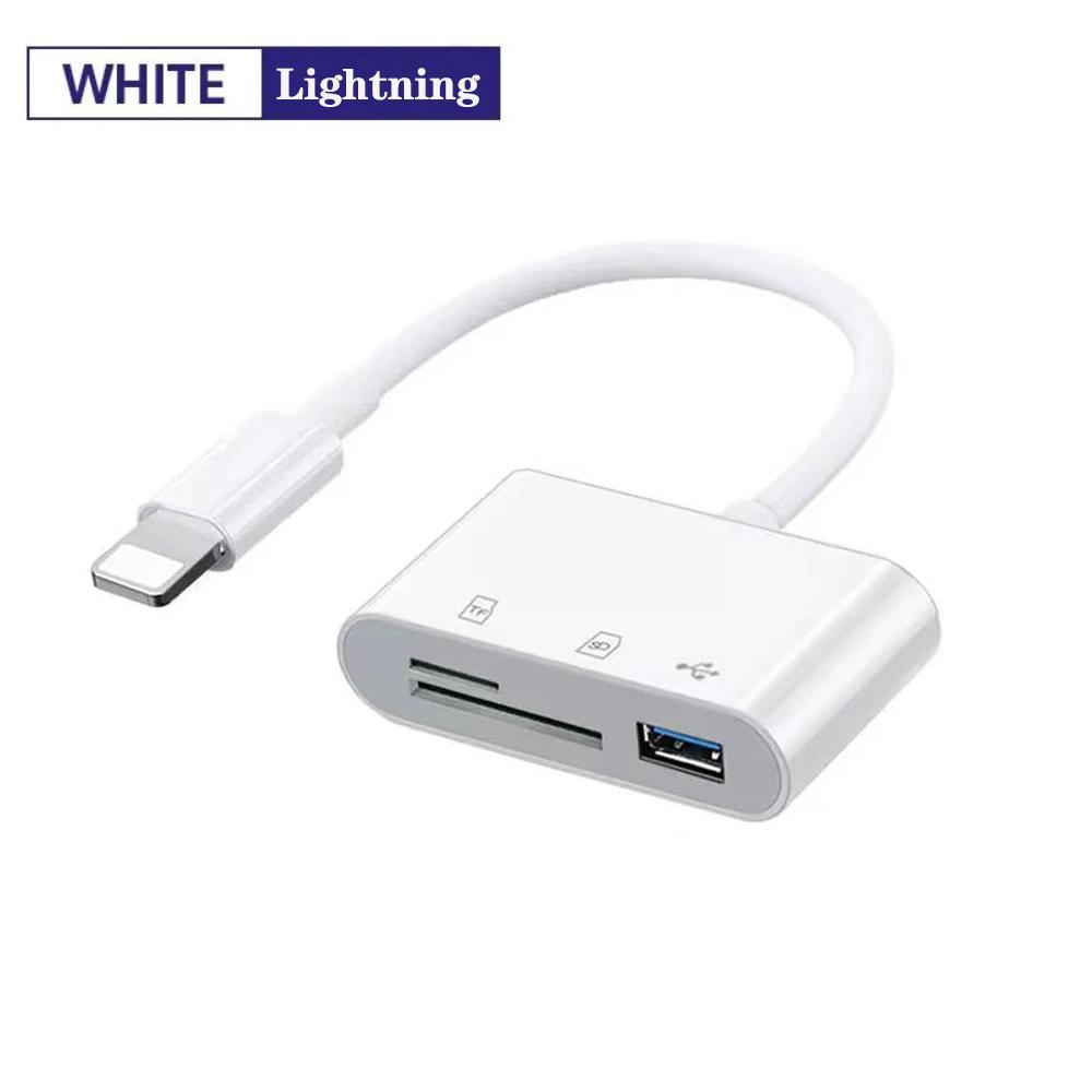 5-in-1 USB 3.0 Lightning Typ C SD TF-Kartenleser-Adapter für iPhone iPad MacBook Samsung Android Kameras Andere Geräte