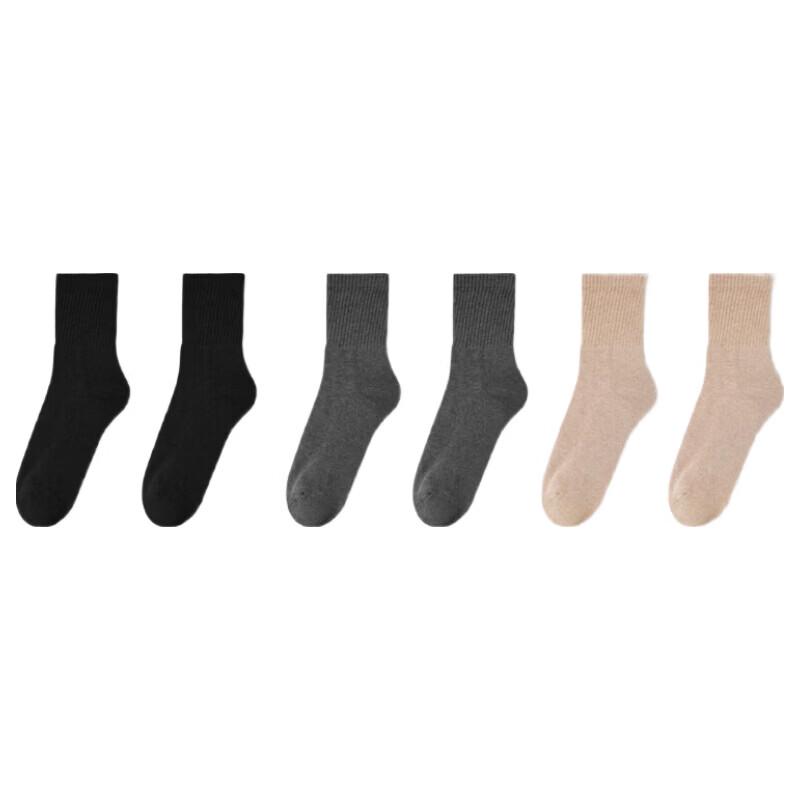 Langsha Men s Thick Cotton Terry Socks - 10A Antibacterial One Size