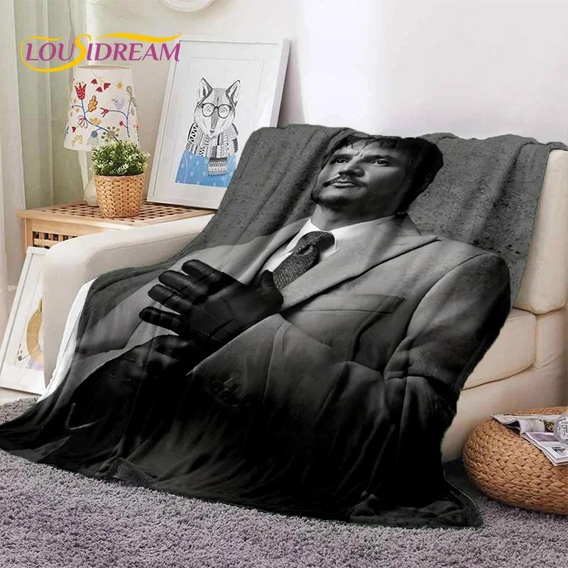 Jose Pedro Pascal Actor Star Soft Flannel Blanket for Beds Bedroom Sofa Picnic,Throw Blanket for Cover Outdoor Leisure Nap Gift