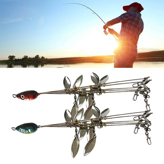 

21 г / 23 см Рыболовная приманка Острый крючок Пайетки Моделирование Дизайн Вертлюг Спиннер Нержавеющая рыбалка Водонепроницаемая Головка Оснастки Жесткая Рыболовная Наживка Любитель