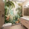 Tropical Oasis Shower Curtain - Multi-Style Bath Decor, Perfect for Those Who Love Nature-Inspired and Practical Designs