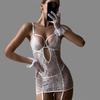 Women'S Lingerie Sets Valentine Seductive Dress Thong With Leg Circles Tempted Heart See Through Hollow Mini Body Intimates
