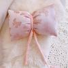 Korean Ins Ballet Style Girl Pink Ribbon Bow Pillow Cream Style Cushion Bedroom Sofa Cushion Cover