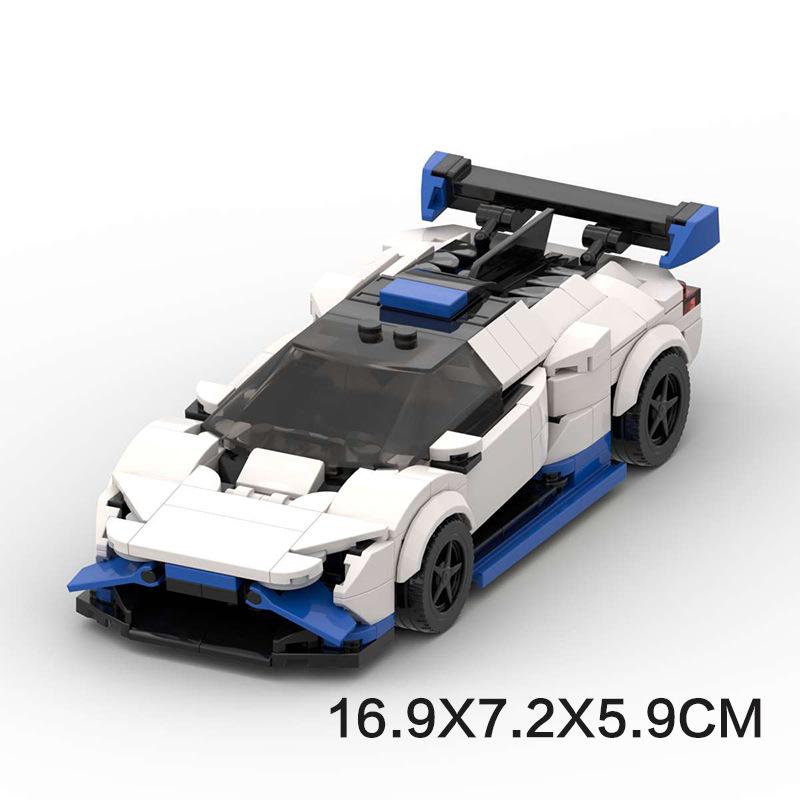 MOC-172824 Rambo Huracan STO Boy Assembled Building Blocks Speed8 Grid Car Gift