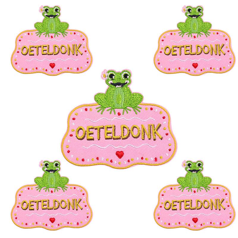 10pcs Wholesale Netherland Carnival Oeteldonk Emblem Patch Embroidered Patches For Clothes Iron On Patches For Clothing Sew 
