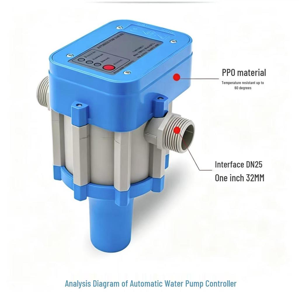 Pressostato Elettronico Intelligente EPC-1 con Protezione da Mancanza d'Acqua e Resistenza alle Alte Temperature - Controllore Automatico per Pompa, Pronto per la Spedizione.