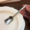 Stainless steel spoon creative dessert spoon stone shell spoon ice cream spoon spoon spoon eating spoon stirring spoon