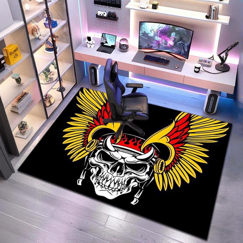 Gang Motorcycle enthusiasts Hells Angels Motorcycle Club carpet is suitable for living room and bedroom doormats office balcony decorative carpet V8
