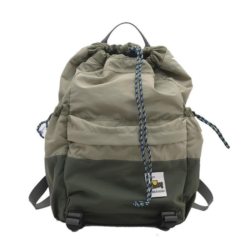 Trendy Geometric Pattern Canvas Backpack For Boys And Girls With Breathable Design