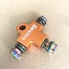 Tubo Flessibile Olio Freno Idraulico per Moto Raccordo a T Connettore a T Adattatore a 3 Vie per Sistema Frenante Dirt Pit Bike ATV