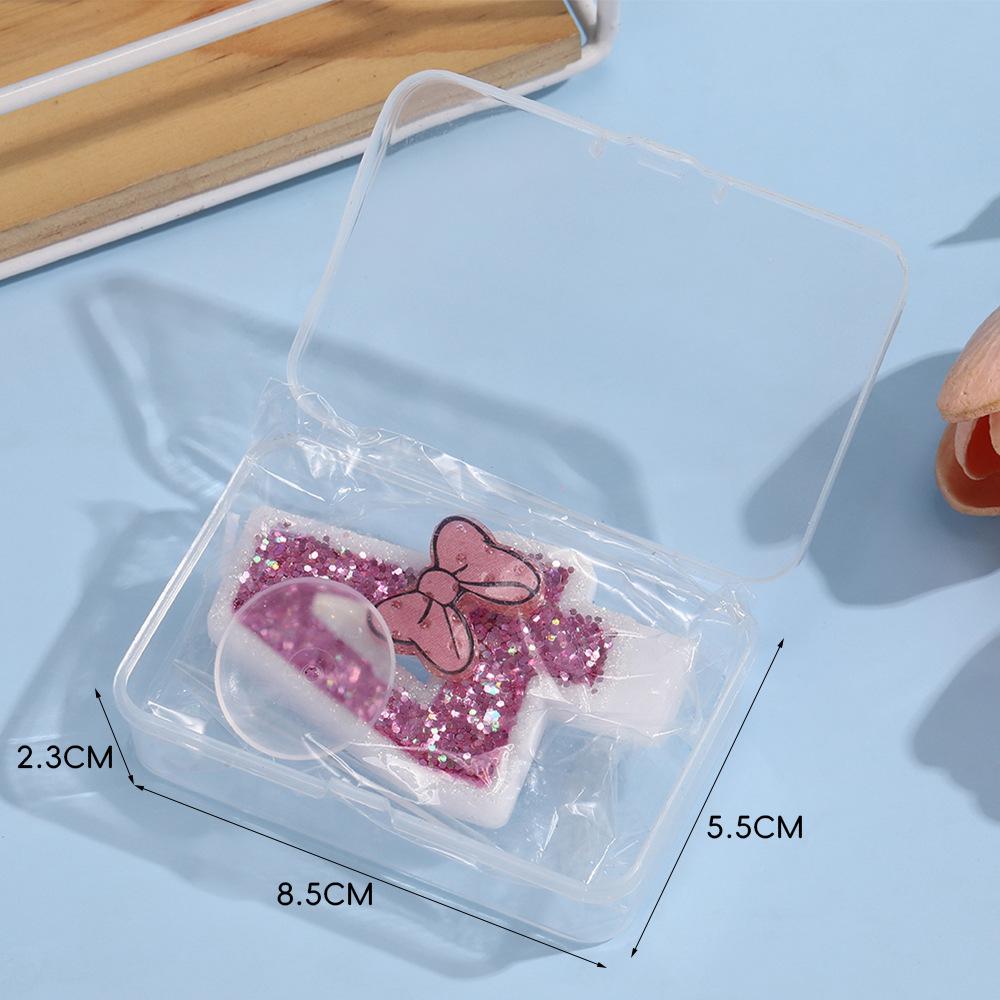 Handmade Overlock Bow Number Birthday Candles for Cake Decoration and Party Atmosphere