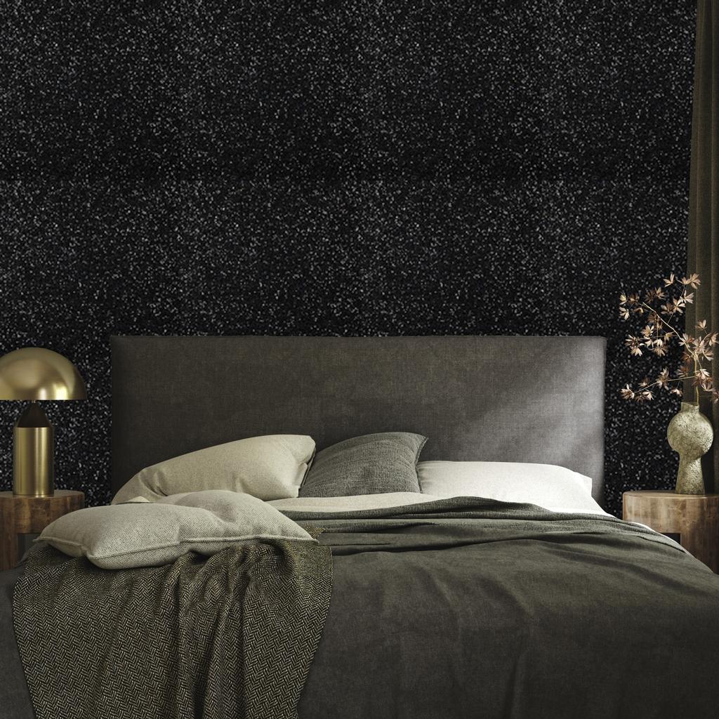 Black, graphite and navy blue glitter wallpaper for living room and bedroom 50x1000
