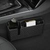 Carbon Fiber Pattern Car Seat Gap Storage Seat Gap Organizer Box  Car Interior Storage