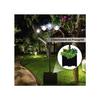 Solar Lantern - MUVOE - Set of 3 - Metal - 60x55x189 Cm - Solar Energy