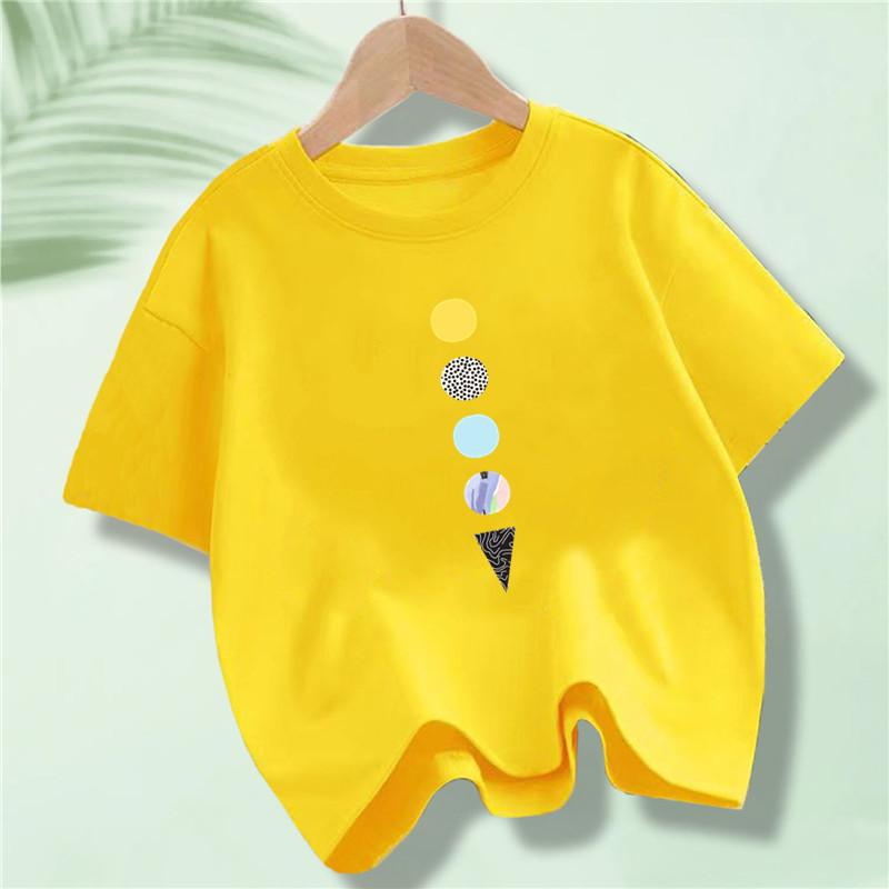 New Summer Kids Clothes Funny Astronaut Print Cartoon T Shirt Streetwear Cotton Tops Children Boys Clothes Short Sleeve Tees