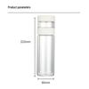 QUANGE Double-Wall Glass Tea Infuser Bottle