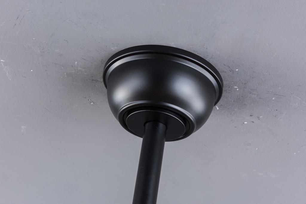 Ventilatore da soffitto da 52 pollici senza luce, 6 velocità, motore DC silenzioso reversibile, con telecomando per uso interno ed esterno, stile rustico, ufficio, camera da letto
