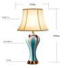 Elegant Chinese Ceramic Table Lamp for Living Room & Bedroom Decor