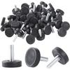 Thread Adjustable Furniture Levelers, Galvanized Steel Levelers Screw for Furniture Legs, Threaded Leveling Feet Glides for Table Legs, Chair Legs