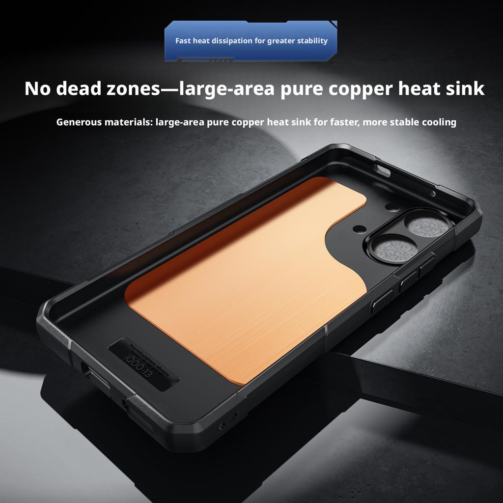 Custodia per Redmi Poco X8 Pro & Poco X8 Pro Max, Leggera in Silicone con Dissipatore di Calore in Rame, Presa Rinfrescante, Cover per Custodia Telefono da Gioco