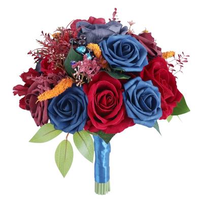 Hochzeitssträuße Künstliches Blumengesteck für Zeremonie, Jubiläum, Foto-Requisiten, Hochzeitsfeier-Mittelstücke