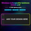 Personalized RGB Wireless Charging Mouse Pad Comfortable Computer Mouse Pad