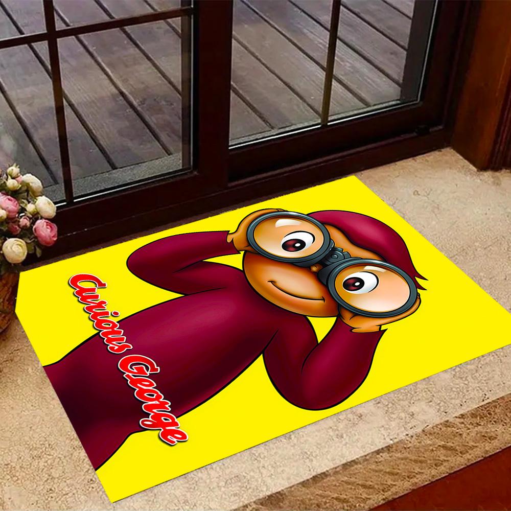 Blu And Eyi Adventure Themed Anti-Slip Rugs - Polyester Home Decor, Suitable for Bedrooms, Living Rooms, Doorways, Studios, and Decorations