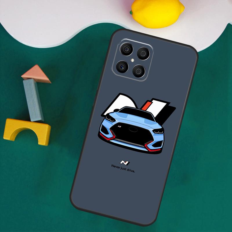 

синий автомобиль I30N Чехол для Honor 200 Lite 50 70 90 X9a X8a X8 X9 X8b X9c X9b Honor Magic 5 6 Pro 7 Lite Чехол Honor X8a